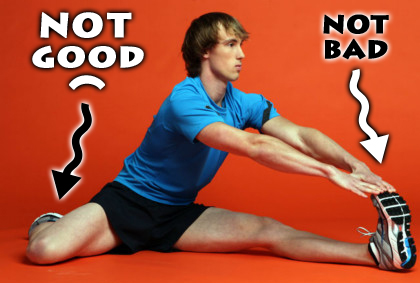hamstring stretches for seniors — illustration 2 from Doug Jones' original Garden Island column